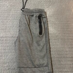 Men's Heather Gray Joggers with Elastic Waistband